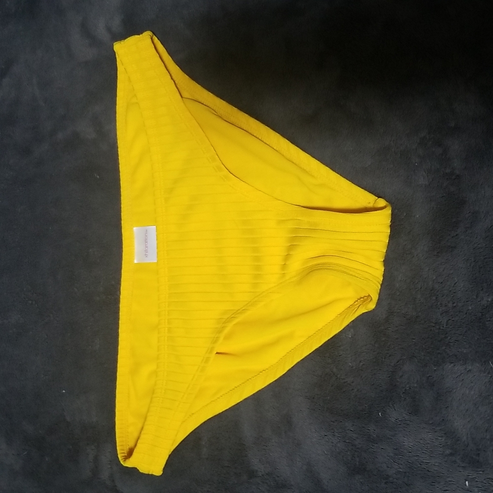 Deep yellow swimsuit bottoms by xhilaration